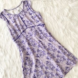 Title Nine Purple Plaid Print Dream Dress